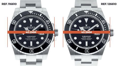 rolex submariner size.